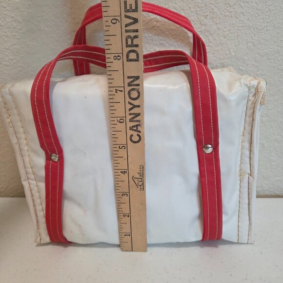 Coca Cola Vintage Lunch Box White Vinyl Cooler - Picture 10 of 12
